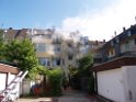 Brand Wohnung mit Menschenrettung Koeln Vingst Ostheimerstr  P035